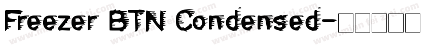 Freezer BTN Condensed字体转换